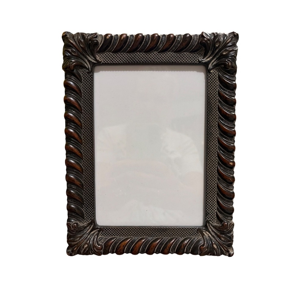 Vintage Picture Photo Frame Ornate Black-Brown 8x10 Baroque/Rocco